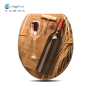 OEM/ODM Moderne MDF Duroplast Toiletbril met zachte sluiting, verlengd model, voor moderne badkamers - Product Image 1