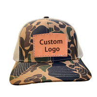 Casquettes de baseball noires personnalisées de haute qualité à 5 panneaux avec logo brodé en 3D