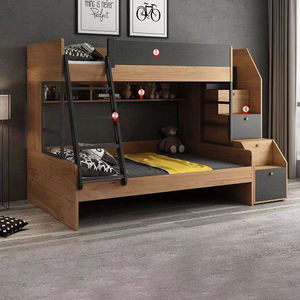 Новый дизайн, мебель из массива дерева для детской спальни, двухъярусная кровать, школьный дом, отель, общежитие, двухъярусная кровать для подростков - Product Image 5