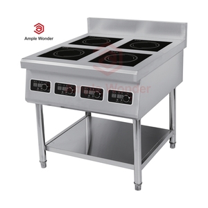 Table de cuisson à induction verticale commerciale à quatre brûleurs 3000W/5000W avec commande par bouton et technologie demi-pont AM-TCD401 Commercial I - Product Image 1