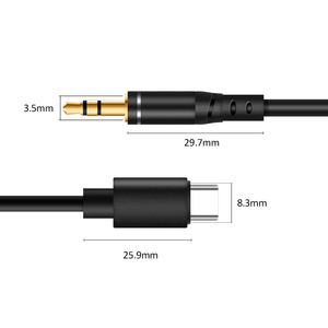 <span class=keywords><strong>Cable</strong></span> USB C AUX en espiral de 5 pies y 1,5 m, <span class=keywords><strong>cable</strong></span> de <span class=keywords><strong>audio</strong></span> USB tipo C <span class=keywords><strong>a</strong></span> conector de 3,5 mm con decodificador <span class=keywords><strong>digital</strong></span> DAC para teléfono celular Samsung Huawei - Product Image 6