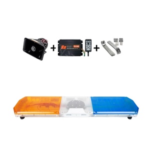 47 Inch Mái Lightbar Màu Đỏ Màu Xanh LED Xe Cứu Thương Hổ Phách Cảnh Báo Ánh Sáng Còi Báo Động Sừng Cho Xe Xe Xe Cứu Hỏa Xe Tải Nhấp Nháy Thanh Ánh Sáng - Product Image 4