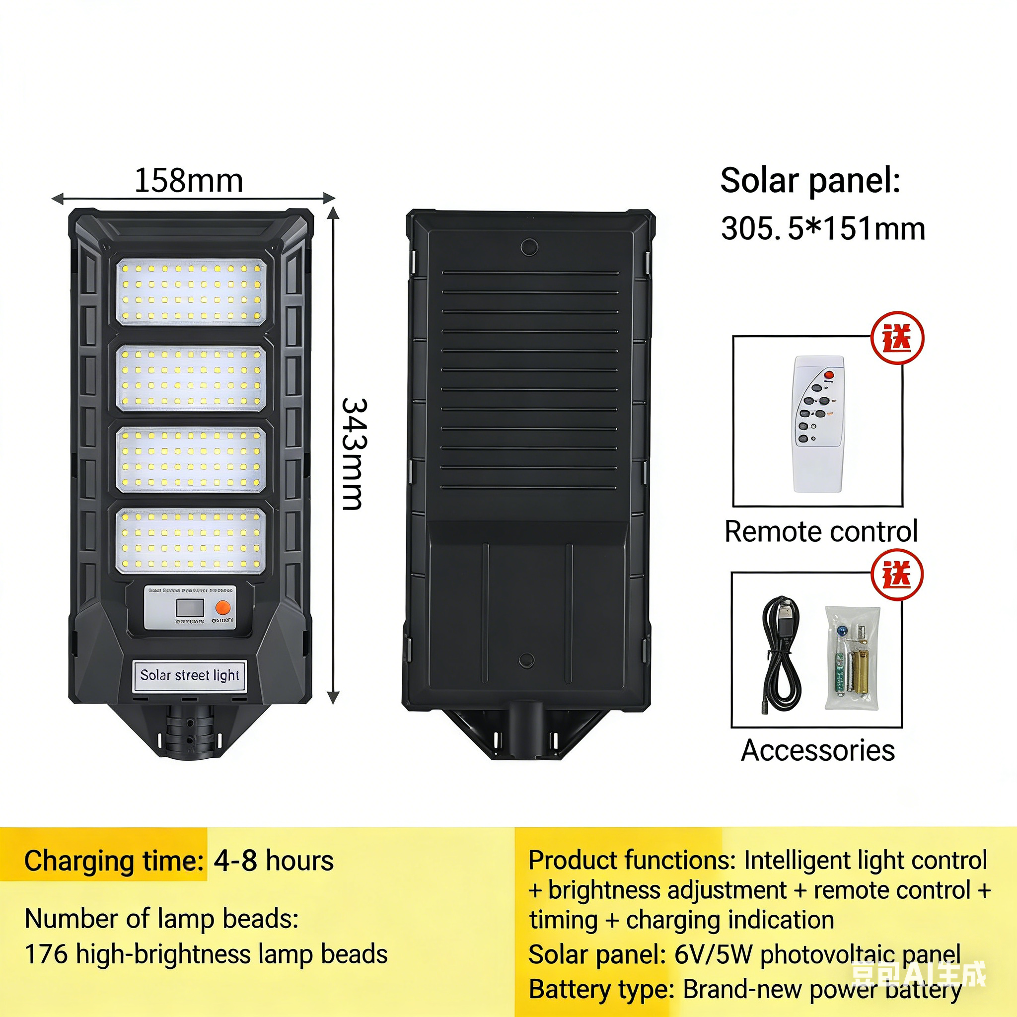 300 W - 176 perles par quatre tasses