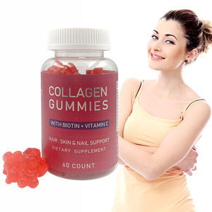 Gummies de collagène de qualité supérieure - Supplément de collagène naturel sans OGM au goût de fruits - Faible MOQ Emballage personnalisé en gros - Product Image 2
