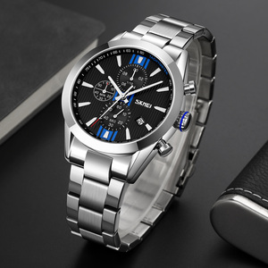 Reloj de pulsera de cuarzo dorado con correa de acero inoxidable, diseño de lujo, clásico - Product Image 1