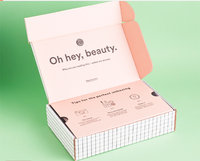 Boîtes cadeaux personnalisées pour vêtements, en carton recyclé, certifiées ISO, pour l'e-commerce, emballages en carton ondulé pour cosmétiques