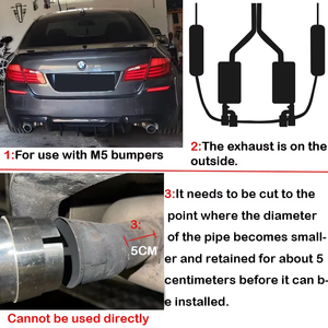 CCTC Fibre de carbone/alliage de titane F10 F18 F11 Upgrade M5 Style Double échappement à quatre sorties pour <span class=keywords><strong>BMW</strong></span> <span class=keywords><strong>M</strong></span> <span class=keywords><strong>Performance</strong></span> - Product Image 6
