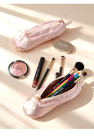 Gantungan Kunci Sepatu Balet Satin, Tas Makeup Custom Sepatu Pointe Balet, Tas Kosmetik, Tempat Pensil, Dompet Koin, Kantong
