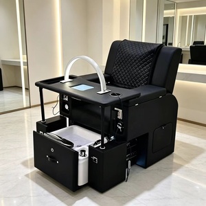 Pedicure Chair with Folding Nail Table New Luxury Pedicure Chair Led Lighting Foot Spa Chair Manicure Pedicure Chair - Product Image 1