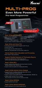 สินค้ามาใหม่ xhorse Multi-Prog Programmer เวอร์ชัน VDI Prog สนับสนุน TCU โมเดลอ่านเขียนได้หลายโปร - Product Image 3