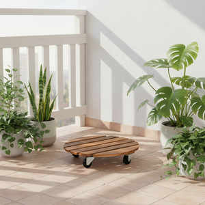 <span class=keywords><strong>Support</strong></span> à <span class=keywords><strong>plantes</strong></span> en bois de 14 pouces avec roulettes, <span class=keywords><strong>support</strong></span> à <span class=keywords><strong>plantes</strong></span> <span class=keywords><strong>roulant</strong></span> <span class=keywords><strong>pour</strong></span> intérieur et extérieur, <span class=keywords><strong>support</strong></span> à <span class=keywords><strong>plantes</strong></span> en bois robuste <span class=keywords><strong>pour</strong></span> pot de fleurs - Product Image 5