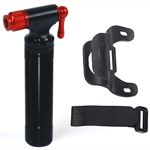 Pompe à air portable d'urgence 16g pour pneus <span class=keywords><strong>de</strong></span> vélo (route et VTT) avec <span class=keywords><strong>valve</strong></span> Presta / Schrader - Product Image 1