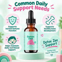 Gouttes liquides de zéolite haute puissance pour enfants avec vitamines D et B12 pour le soutien quotidien de l'immunité et des os – Complément alimentaire OEM & ODM