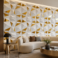 Panel de Pared 3D de PVC con Prisma de Cristal, Alto Brillo, Comercial, WYRAX
