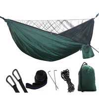 Profession elle Outdoor-Hängematte mit grenz überschreiten dem Doppel-Fallschirm-Upgrade Schnellöffnungs-Anti-Moskitonetz-Nylon material für unterwegs