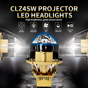 Chenlang Super brillante 130W Bi-LED proyector lente coche faro Retrofit Kit 3 pulgadas con dos láser sin pérdidas para H4 LED faros - Product Image 5