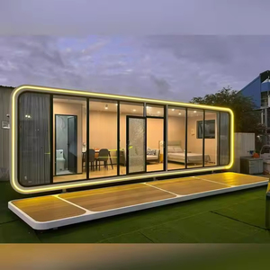 Casa Contenedor de Acero Prefabricada Modular Móvil de Alta Calidad con Panel Sándwich para Uso en Villas y Hoteles, Diseño Moderno, Cabaña Tipo Apple - Product Image 3