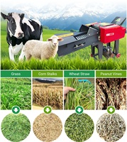 Machine de coupe-paille pour paille de riz et paille de blé hachoir à fourrage pour bétail chèvre mouton alimentation