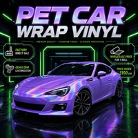 Rouleau de film adhésif pour voiture en PVC PET, 5 pieds x 75, auto-adhésif, à libération d'air, multicolores, film de covering automobile pour carrosserie complète
