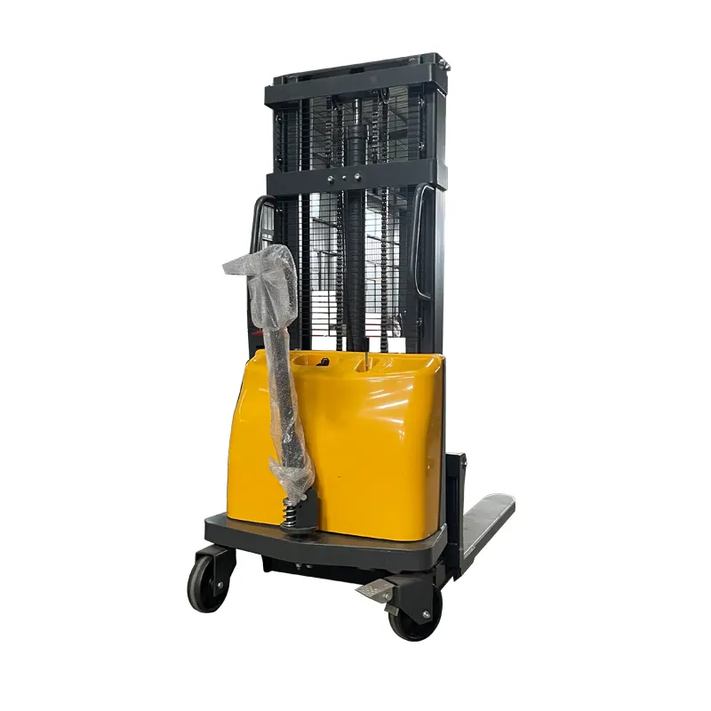 Xe nâng điện 1.5 tấn nhỏ nâng xe tải thủy lực Pallet Stacker xe tải bán Stacker điện cần cẩu