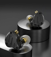 KZ ZS10 Pro X Écouteurs intra-auriculaires hybrides à 10 transducteurs, boîtier entièrement métallique, câble détachable plaqué argent de 0,75 mm, HiFi audiophile, filaires