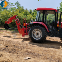 Landwirtschaftlicher Traktor-Heckbagger zum Fabrikpreis, PTO-Anbau-Heckbagger, Kompaktlader-Baggerausrüstung
