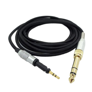 Cable de PVC de Repuesto para Auriculares <span class=keywords><strong>Audio</strong></span>-<span class=keywords><strong>Technica</strong></span> <span class=keywords><strong>ATH</strong></span>-M50X/<span class=keywords><strong>M40X</strong></span>/M70x HD6DJ HD8 HD7 HD598, 2.5mm 3.5mm 6.35mm AUX, Estéreo, 2m - Product Image 1
