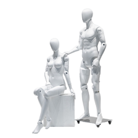 Mannequin robotique, mannequin de corps entier réglable, présentoir de vêtements, articulations flexibles et mobiles, mannequin