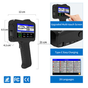 Impressora de Tinta de Secagem Rápida de 12,7mm, Impressora de Data e Logo Portátil, Impressora de Jato de Tinta para Data de Validade - Product Image 4