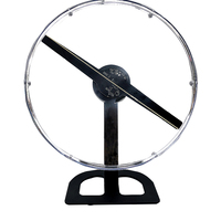 Fournisseur de Shenzhen, vue à 360 degrés, 20cm de diamètre, bureau holographique 3D, ventilateur LED holographique 3D avec nouvelle fonction, dent bleue
