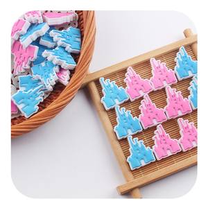 Cuentas Focales de Silicona con Forma de Castillo PARA LA Fabricación de Joyas, Bolígrafos, Decoraciones de Personajes, Llavero, Collar y Pulsera, 1 Unidad - Product Image 2