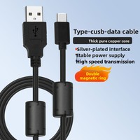 Câble de données Type-C authentique à double noyau de ferrite, charge rapide, conforme EMI/CE, suppression des interférences, 1,5 m – Direct usine