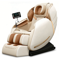 Fauteuil de massage électrique Shiatsu à écran LCD grand format, gravité zéro, luxe, massage complet du corps 8D