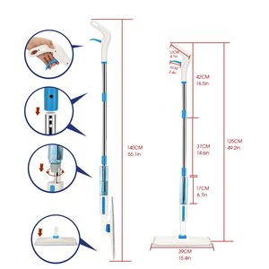 Masthome Household Three Parts Pole Clever <strong>Floor</strong> Cleaning <strong>Mop</strong> Microfiber Lazy Flat Magic <strong>Spray</strong> <strong>Mop</strong> - Product Image 2