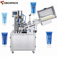 Machine de remplissage et de scellage rotative haute performance pour tubes cosmétiques et produits chimiques quotidiens, avec découpe automatique des tubes