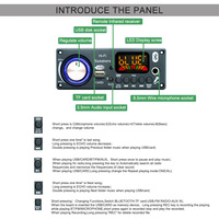 12V 24V Stereo 100W+100W TPA3116 Mikrofon Rekam Pemutar MP3 Bluetooth Amplifier Board Power Amplifier Modul Nirkabel