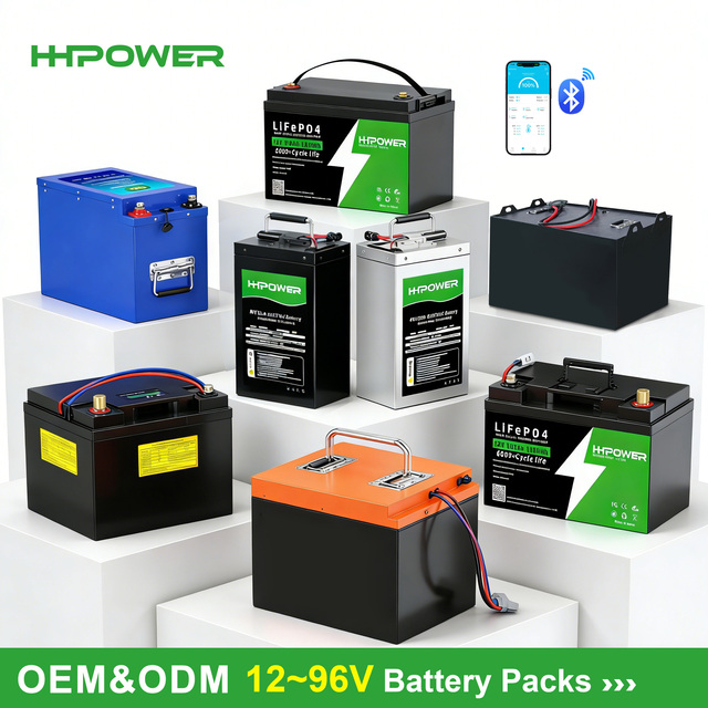 Custom Battery Packs 12V 24V 36V 48V 60V 72V 84V 96V Lithium Battery Pack Lifepo4 Solar Lithium Ion Batteries Pack With BMS