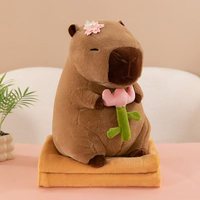 Coussin de couchage portable en forme de capybara avec couverture intégrée pour enfants et adultes – Vente en gros