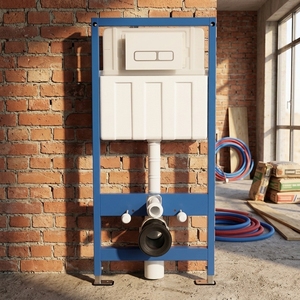 <span class=keywords><strong>Cisterna</strong></span> de <span class=keywords><strong>Inodoro</strong></span> de Pared con Tanque de Agua Oculto, Botón de Doble Descarga, Fácil Instalación para Europa, Sudamérica y Medio Oriente - Product Image 1