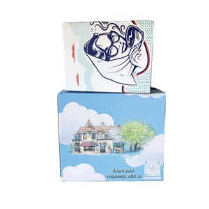 Scatola Premium Personalizzata per Torte da Asporto con Manico, Stampa <span class=keywords><strong>a</strong></span> Colori, Imballaggio in Carta per <span class=keywords><strong>Pasticceria</strong></span>, Dessert, Dolci, Caffè e Consegna Cibo - Product Image 3