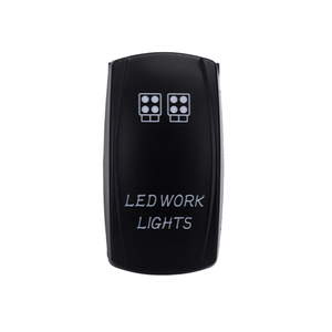 ไฟ LED สำหรับทำ<span class=keywords><strong>งาน</strong></span> พร้อมสวิตช์แบบโยกและไฟ LED สีน้ำเงิน ป้าย<span class=keywords><strong>สัญลักษณ์</strong></span>ไฟทำ<span class=keywords><strong>งาน</strong></span>คู่ที่อ่านง่าย ป้องกันการใช้งานผิดพลาดในรถออฟโรด - Product Image 2