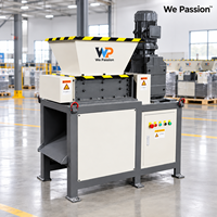 Broyeur à double arbre WP-400 5,5 kW 2919 Nm 26 lames 9CrSi automatique pour le recyclage des métaux ferreux, acier inoxydable, aluminium