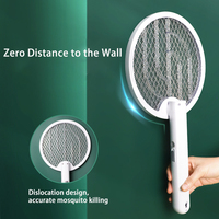 Tapette anti-moustiques d'intérieur électrique multifonctionnelle Rechargeable et pliable