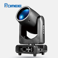 Mini projecteur à tête mobile 230W/295W DMX512 avec anneau de pixels RGB et effet de poursuite pour DJ, club, fête, événement, spectacle, scène