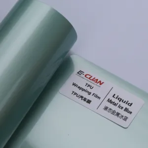 E-CUAN Anti Yellowing Decoration Film Vehicle Wrap Car Vinyl Wrap Liquid Metal Bright Green