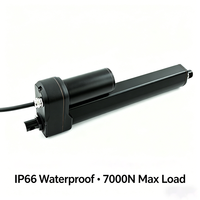 Actionneur linéaire électrique haute vitesse YH8-524E DC 12V 24V 36V 48V 7000N à forte force IP66 pour levage industriel et suivi solaire