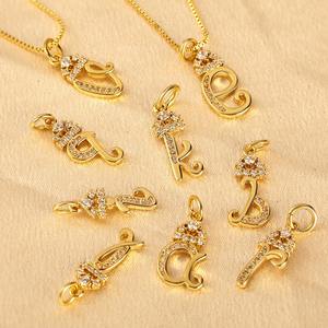 Vente en gros de produits explosifs de haute qualité Tempérament 26 lettres anglaises minuscules amour collier pendentif - Product Image 2