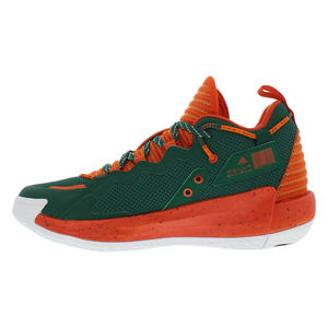 Zapatillas de Baloncesto Adidas Unisex Sm Dame 7 Extraply Color Verde/Naranja |   100% Auténtico - Product Image 4