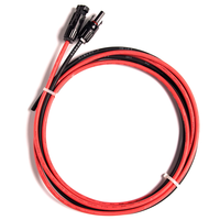 Câble d'extension solaire 6mm² avec connecteurs, câbles d'alimentation 1000V 1500V, câble d'extension de panneau solaire avec conducteur en cuivre
