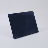 Caja de Embalaje Rígida de Cartón con Logotipo UV 4C, Plegable, Magnética, Negra, para Tarjetas de Crédito